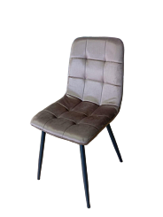 Стул Y2017 (каркас черный тк. коллекции Велюр коричневый (S46)) Стул Y2017 (каркас черный тк. коллекции Велюр коричневый (S46))