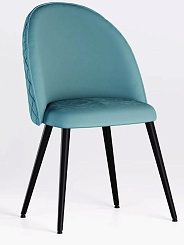 Стул DC-373 каркас черный тк.тиффани/ Velvet HLR-58) Стул DC-373 каркас черный тк.тиффани/ Velvet HLR-58)